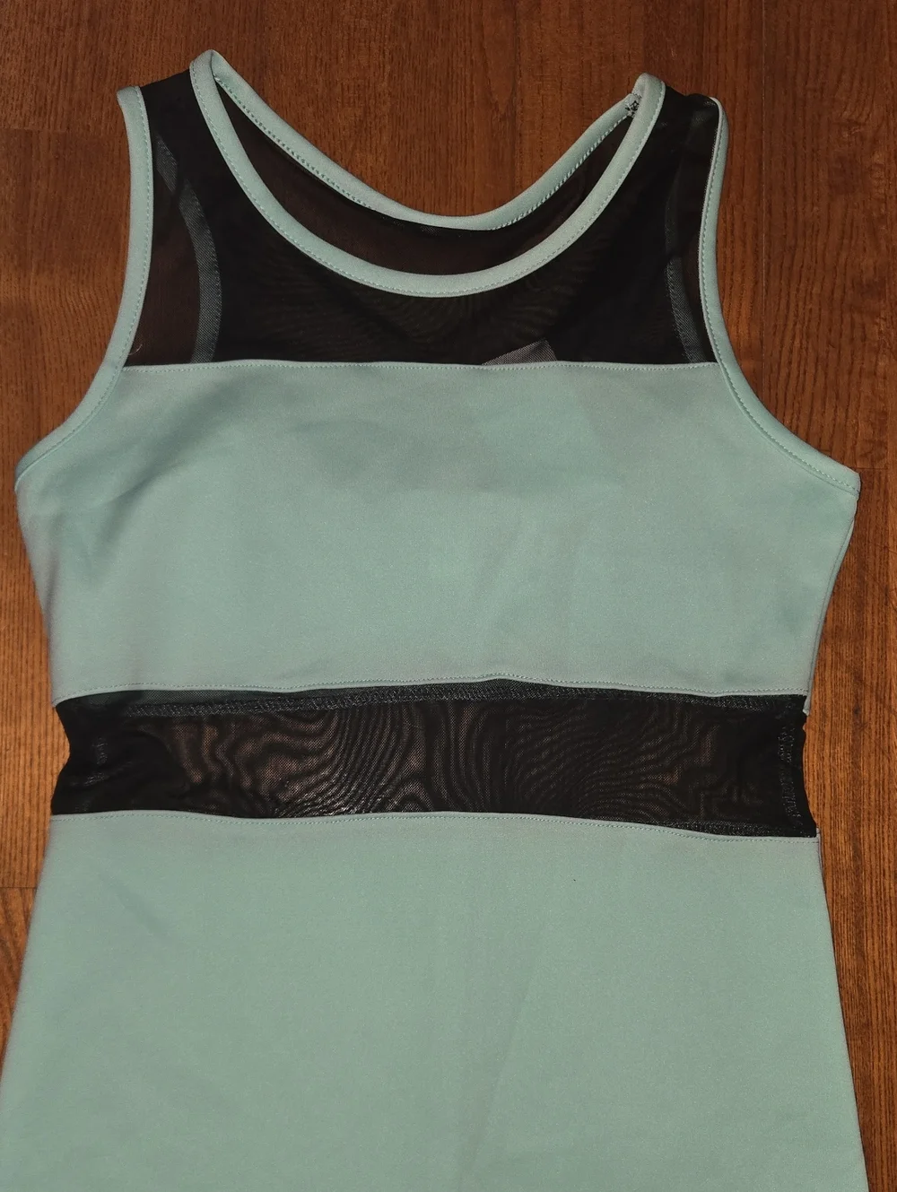 Nicki Minaj Mint Green Dress with Black Mesh Size M